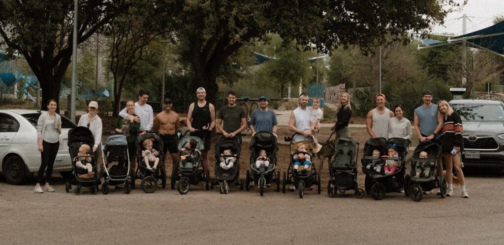 Dan Jermy enjoying sabbatical time with his son and training outdoors