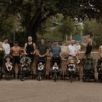 Dan Jermy enjoying sabbatical time with his son and training outdoors
