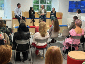 a panel discussion at a switch event
